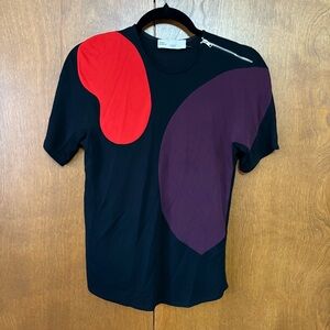 Tory Burch Color Block Knit Top - Size: 8 - RTR